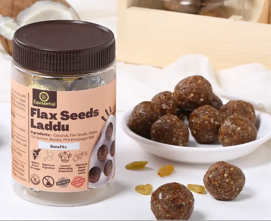 Flax seeds laddu by equisential